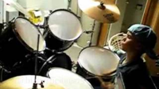 Justin Bieber playing Drums 9years old [upl. by Elpmid948]