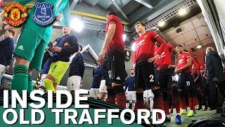 Inside Old Trafford  Manchester United 21 Everton  Behind the Scenes  Tunnel Cam [upl. by Aisetra]