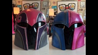 Custom Mandalorian Helmet 🎨🤯 Complete Series [upl. by Outlaw294]