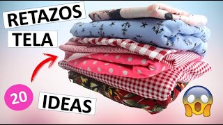 20 Manualidades FÁCILES con Retazos de Tela  IDEIAS PARA FAZER COM RETALHOS DE TECIDO [upl. by Pillyhp737]