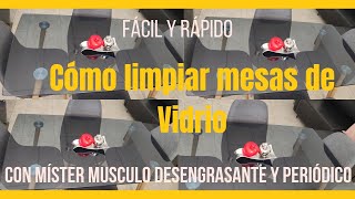 🔴 Como LIMPIAR mesa de VIDRIO con Mister Músculo 2 PASOS  limpiezaprofunda amadecasa [upl. by Dnob386]