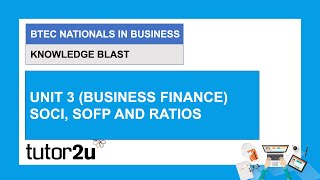 BTEC National Business Unit 3 Knowledge Blast  SOCI SOFP amp Ratios  11 Mar 2021 [upl. by Robet124]