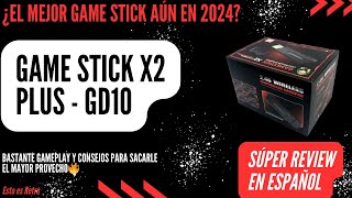 ✅ GAME STICK X2 PLUS  GD10 por menos de 25 USD  REVIEW y GAMEPLAY Español [upl. by Alidus]