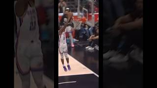 Cason Wallace insane half court dunk 🤯🔥 trending shorts clippers okcthunder nba fyp viral [upl. by Zarger]