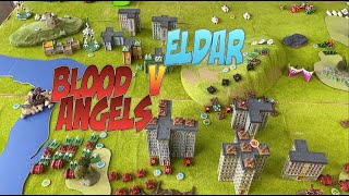 Eldar v Blood Angels Net Epic Battle Report Warhammer 40000 [upl. by Thedrick714]