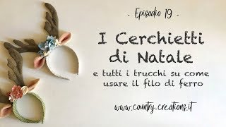 Cerchietti di Natale 🦌con le corna delle renne [upl. by Eckblad559]