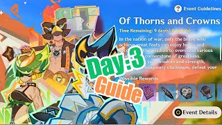 Of Thorns and Crownsquot Day 3 Guide Genshin Impact [upl. by Nnylhtak]