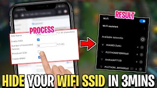 Paano MAG HIDE Ng SSID Sa Lahat Ng WIFI NETWORK In 3Mins [upl. by Valora]