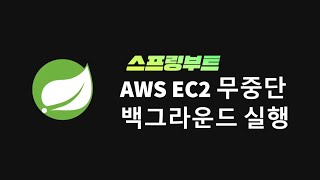 AWS EC2 스프링부트 jar 무중지 백그라운드 실행 방법 nohup [upl. by Nnarefinnej]