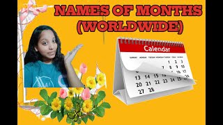 Names of Calendarseducation months names calendar youtubevideos [upl. by Euqinom]