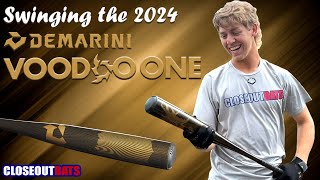 HITTING DeMarini Voodoo One 258quot BBCOR Bat 3oz 2024 wWilliam Patterson University [upl. by Yentyrb480]