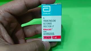 Triamcinolone Acetonide Injection Uses Side Effects In Hindi  Kenacort Injection 40 mgml In Hindi [upl. by Aldora545]