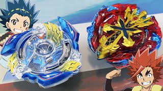 ORIGINS BATTLE Victory Valkyrie BV VS Xeno Xcalibur MI Valt VS Xander  Beyblade Burst [upl. by Llehcar]