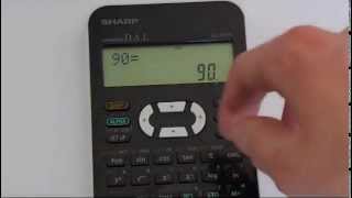 How to Convert Between Degrees Radians and Gradians Using A Sharp EL 531 Calculator [upl. by Corry444]