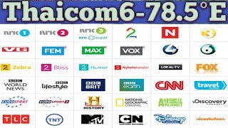 Thaicom678e dish settingthaicom 78e ku band channel list 2024 [upl. by Aicnarf]