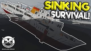 PASSENGER SHIP VS MASSIVE WAVES  Stormworks Build and Rescue Gameplay  Sinking Ship Survival [upl. by Assirhc]