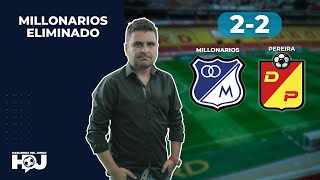 Pereira 22 Millonarios  Liga Dimayor 2024I  Resumen Goles y Táctica por Juan Felipe Cadavid [upl. by Nylia]