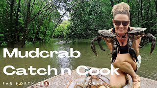 FAMILY  Crabbing Before Sunrise Mudcrab Catch amp Cook  Far North Queensland [upl. by Oberon854]