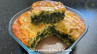 GRATIN DE POMMES DE TERRE ET ÉPINARDS [upl. by Ja]