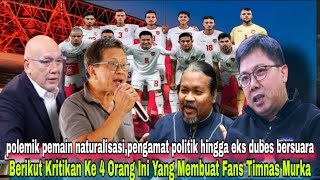 ⚡inilah deretan kritikan terhadap polemik naturalisasi yang membuat supporter indonesia panas [upl. by Dnaltruoc590]