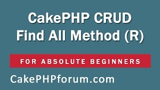 CakePHP 254 Basics Tutorial for Beginners  Blog Application  11  Find All Method CRUD [upl. by Notnel366]