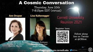 Cosmic Conversation The 2021 Distinguished Carl Sagan Lecture by Ann Druyan [upl. by Yatzeck955]