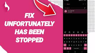 How To Fix Unfortunately Has Been Stopped On My Calendar Period And Cycles Tracker App [upl. by Odiug701]