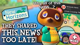 Nintendo Announced This TOO Late For Animal Crossing New Horizons [upl. by Vaientina]