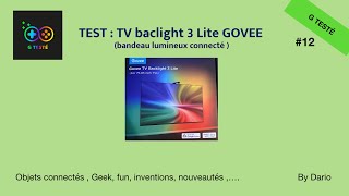 G TESTÉ 12  TV backlight 3 Lite [upl. by Accever440]