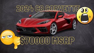 2024 C8 Corvette 1LT BASE 70k HUGE PRICE INCREASE [upl. by Cox]