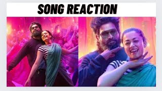 Pushpa 2 AngaaronAagunerThe Couple Song Song ReactionAllu ArjunRashmika [upl. by Tia]