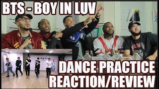 방탄소년단 상남자BOY IN LUV DANCE PRACTICE REACTIONREVIEW [upl. by Kcyrred]