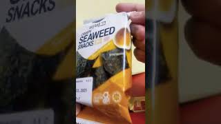 Crispy Seaweed ASMR shorts millionviews asmr seaweed food trending asmrsounds seafood trend [upl. by Blackwell]