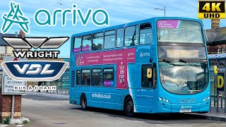 Arriva Wales 51 Denbigh to Rhyl via St Asaph Bodelwyddan amp Rhuddlan Wright Gemini2​ VDL DB300​ [upl. by Atirehgram830]