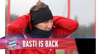 Schweinsteiger back in FC Bayern Training [upl. by Emmet596]