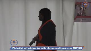 Institut polytechnique des métiers Soutenance licence promo 2023 [upl. by Mirth601]