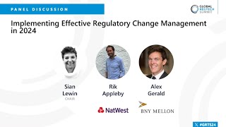 Global RegTech Summit 2024 Implementing Effective Regulatory Change Management in 2024 [upl. by Lebasiram]