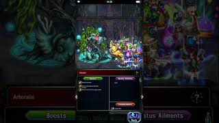 FFBE  Clash of Wills Arboralis 99 7 Turns No Mods Tiana Clear [upl. by Ahsa]