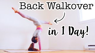 How to do a Back Walkover in One Day [upl. by Henrik]