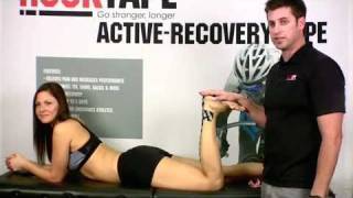 How to tape Achilles Tendinitis with Rock Tape Kinesiology Tape [upl. by Adiam211]