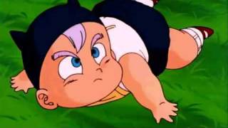 ►DragonBall Z  Baby Trunks Learns How To Walk Little Trunks◄ [upl. by Llenoil]