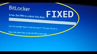 Forgot bit locker recovery key and pin Easy Fix [upl. by Martz]