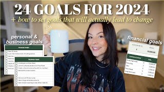 2024 RESET amp GOAL SETTING  personal amp financial goals how to set goals that will lead to change [upl. by Immak]