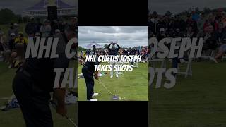 Curtis “Cujo” Joseph takes golf shots golfshots golf nerfballs [upl. by Sorce]