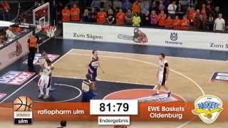 Highlights Ulm  Oldenburg Halbfinale 4 [upl. by Nadnarb382]