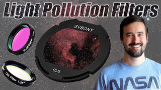 3 Great Light Pollution Filters for Astrophotography amp Your Telescope  SVBONY CLS UHC OIII [upl. by Nonnahc]