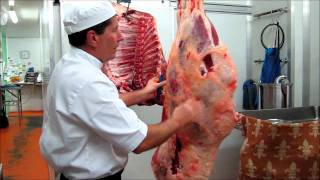 Part 1  How to bone a hind quarter of beef demonstration by Master Butcher Michael Cross [upl. by Doug]