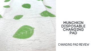 Munchkin Arm and Hammer Disposable Changing Pad Liner  Baby Product Review [upl. by Laucsap]