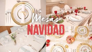 4 MESAS DE NAVIDAD  DIY E IDEAS DE DECORACIÓN [upl. by Giffer169]