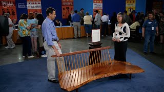 Preview 1971 George Nakashima Conoid Bench  Vintage Baltimore 2021 Hr 1  ANTIQUES ROADSHOW  PBS [upl. by Pacifa]